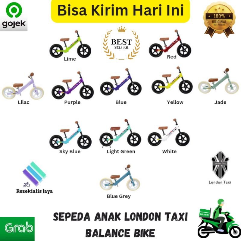 Atelier Automobile Engine PROMO Sepeda Balance Bike London Taxi / Kickbike / Keseimbangan