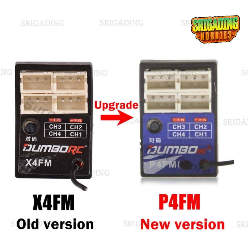 DumboRC 4CH Mini Receiver P4FM PWM for Dumbo X4 X5P X6 X6PM X4 RC Transmitter