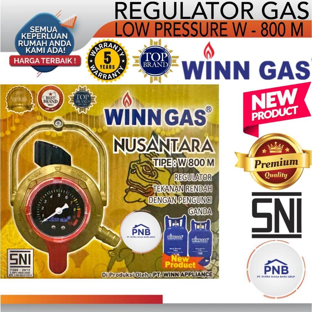 Regulator Winngas NUSANTARA W 800 m - Regulator Winngas Double Lock Winn gas w800m Nusantara