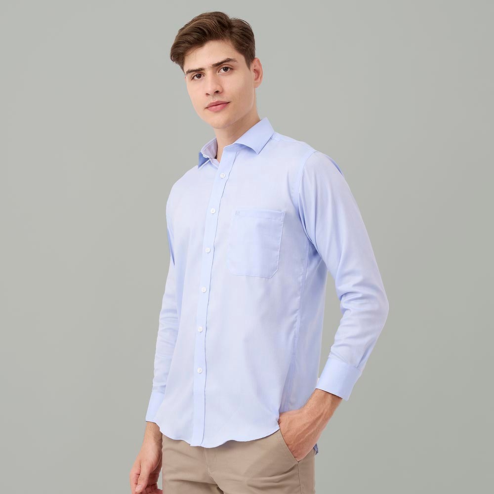 Kemeja Lengan Panjang Guy Laroche Cellios - Light Blue Smart Casual