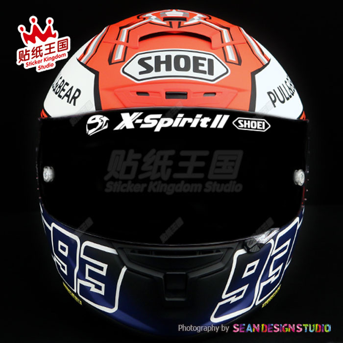 For SHOEI GT Air X14 Z7 Z8 helmet lens motorcycle motor bike Waterproof Decals Reflective sticker 01
