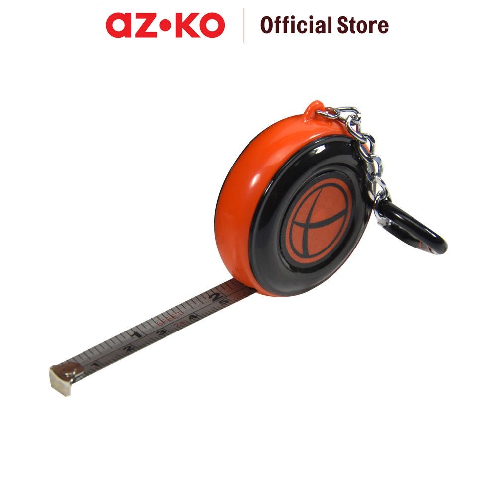 AZKO Tactix Meteran 2 mtr - Oranye Alat Pengukur Barang Alat Ukur Bangunan Measuring Tape Peralatan 