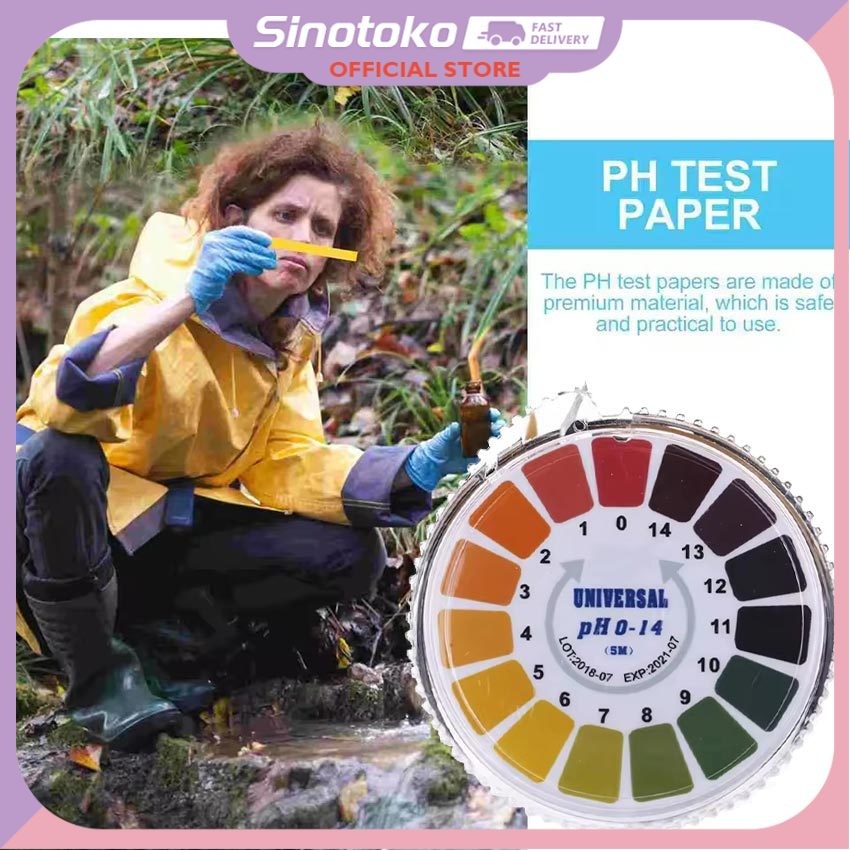 Kertas Lakmus PH Roll Universal – Alat tes asam basa cepat (PH Meter/Tester), juga indicator paper u