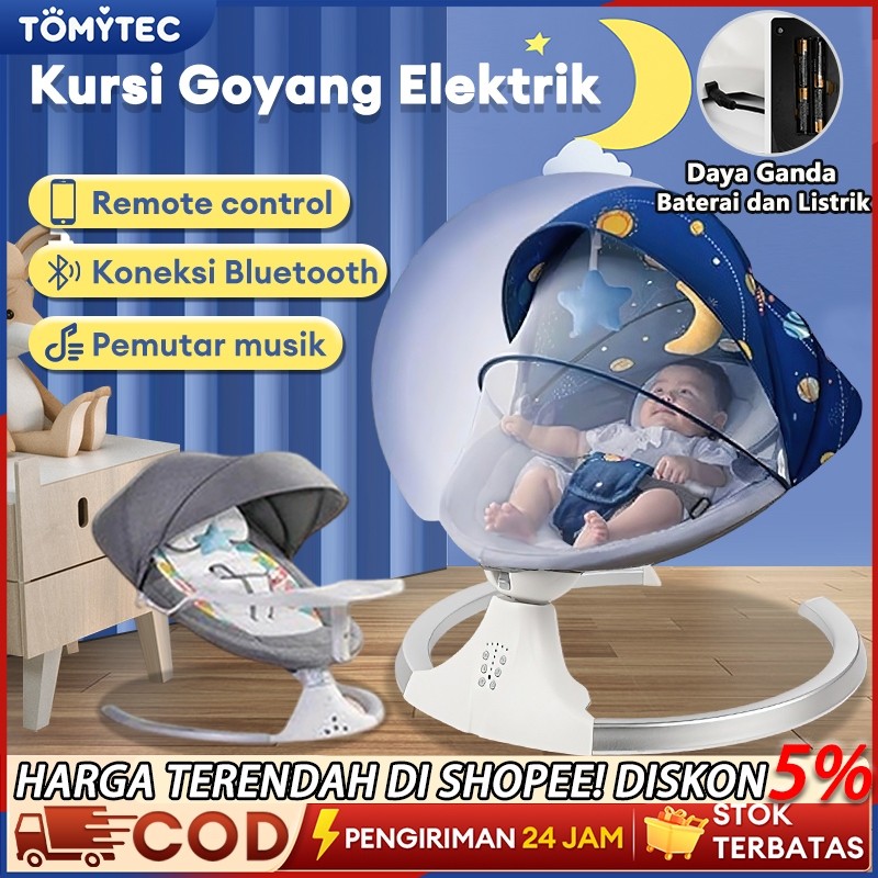 【Ready Stock】Ayunan Bayi Otomatis Elektrik Automatic Baby Swing  ayunan bayi otomatisasi Tempat Tidu