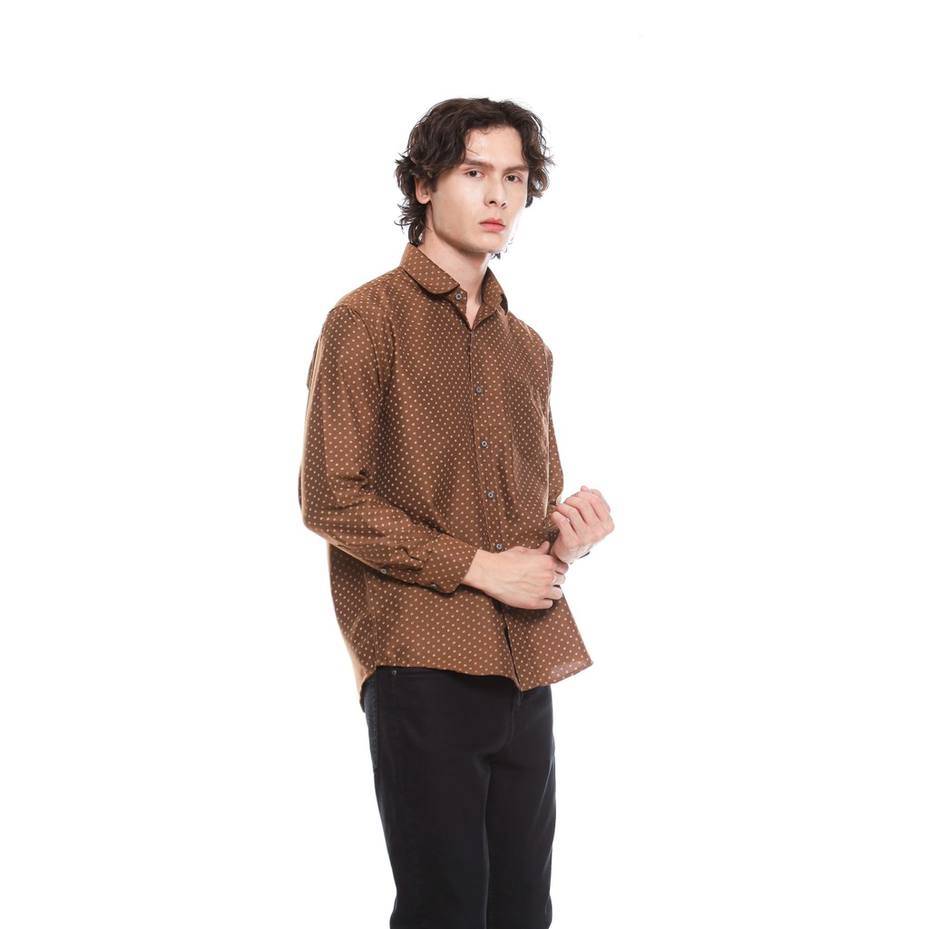 SEMBOSS Essential Kemeja Lengan Panjang Formal Kantor Bahan Katun 04