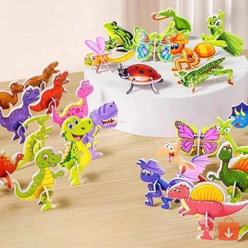 Puzzle Mini Kreatif Pasang Anak Paud Edukasi DIY Busa Set 20 Mainan