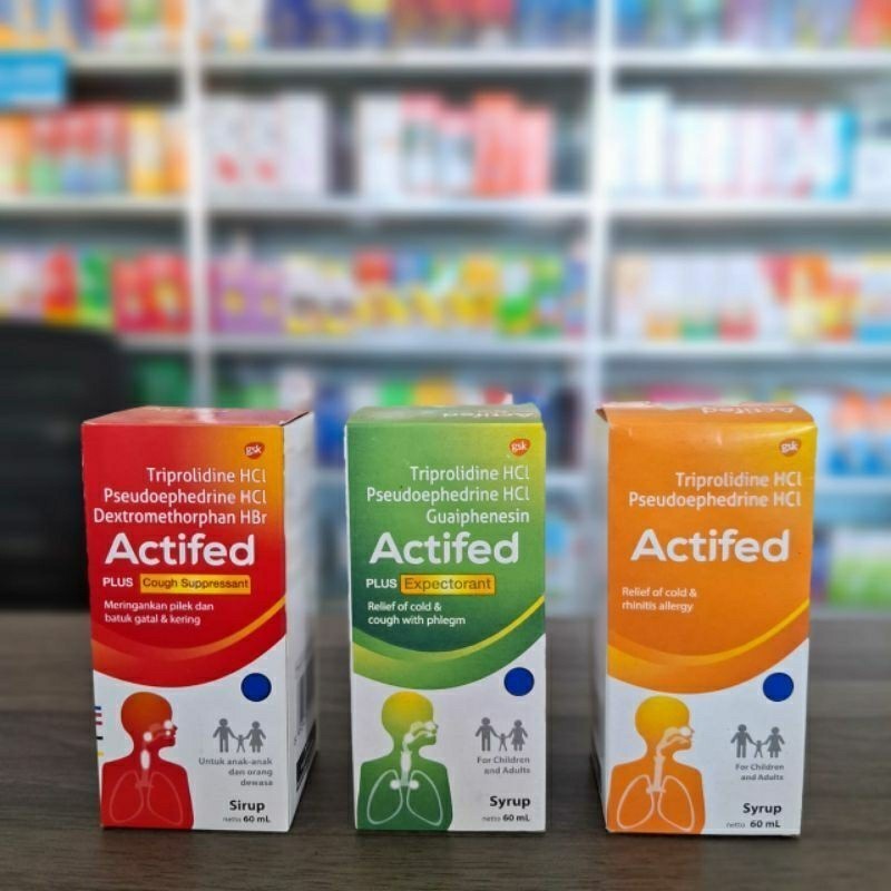 ACTIFED SIRUP (Meredakan Gejala Flu & Batuk Anak & Dewasa) - ABO