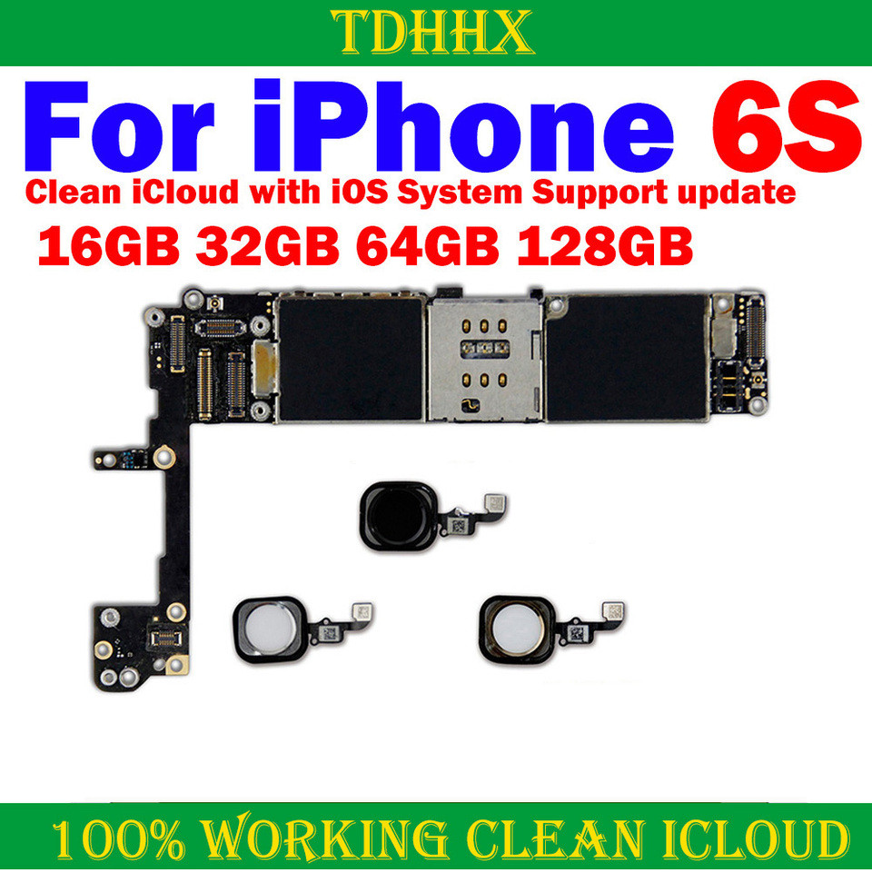 Support System Update Logic Board Working for iPhone 6S Motherboard with Space Grey White Silver Gol