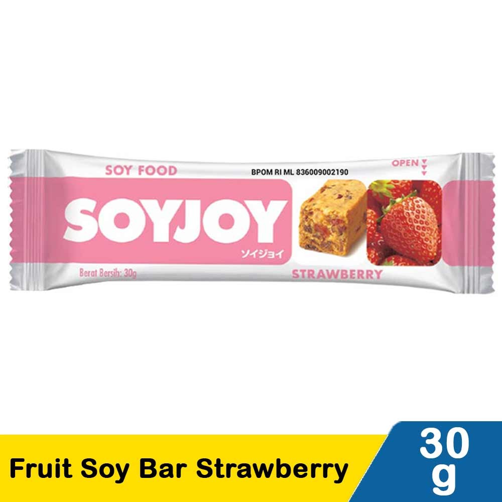 SOYJOY FRUIT SOY BAR STRAWBERRY 30g