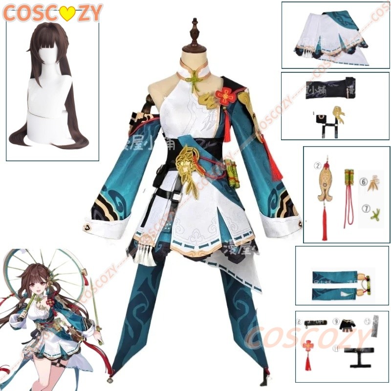Game Honkai Impact 3rd Li SuShang Cosplay Costume Wig Gorgeous Dress Uniform Cosplay Costume Woman P