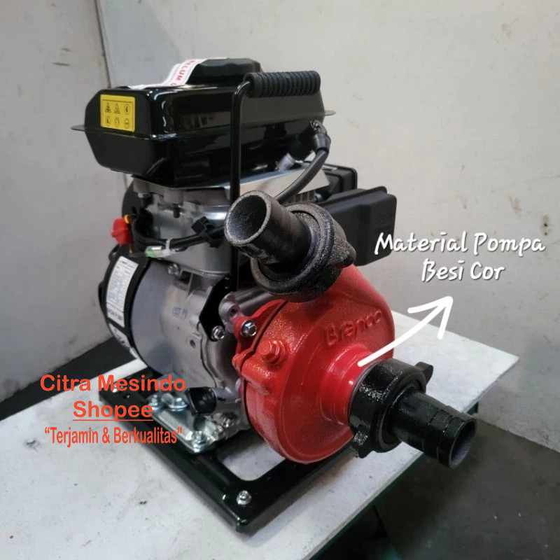 SPESIAL PROMO CUCI GUDANG Mesin Pompa Air Jinjing Alkon Pompa Air Waterpump Portable 1.5 Inch Merk Y