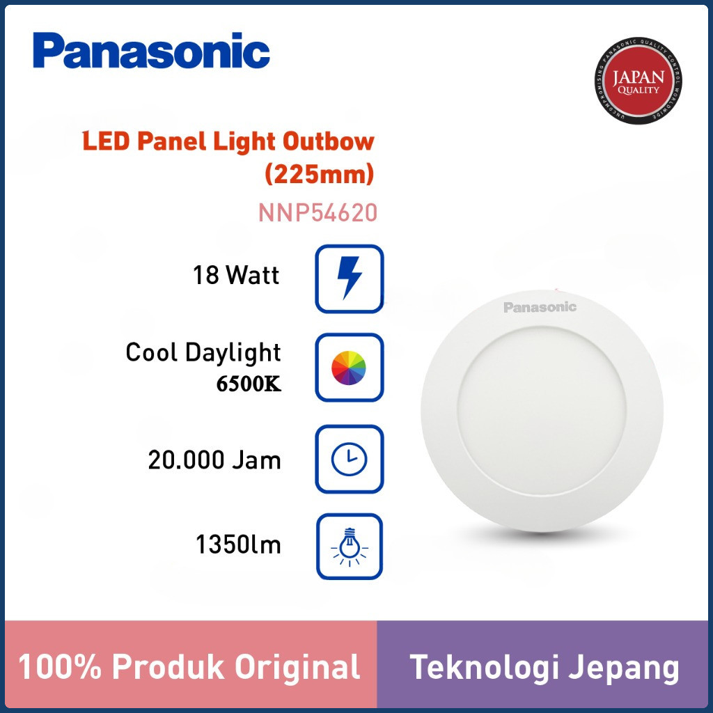 Any Yummy Downlight Led Outbow Bulat Panasonic 18 Watt Nnp 54620