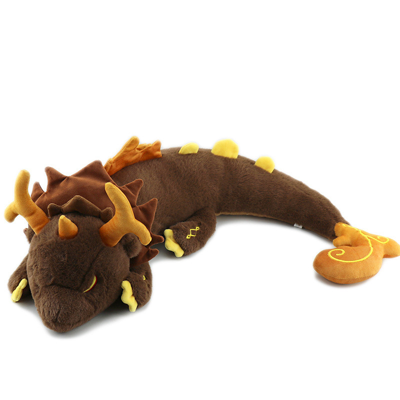 67CM Genshin Impact Toys ZhongLi Morax Plushie Anime Game Chinese Dragon Doll Toys Soft Stuffed  Gif