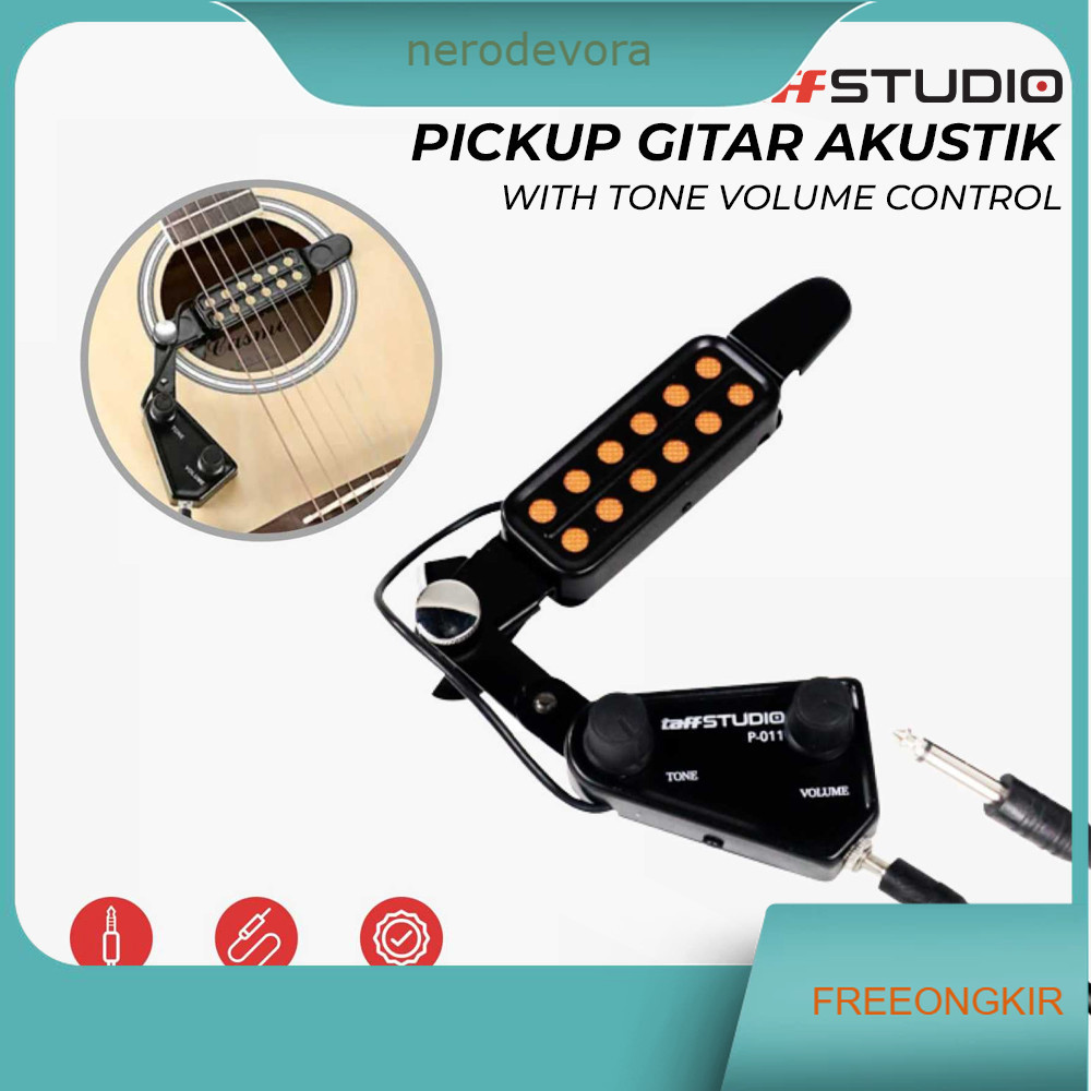 Pickup Gitar Akustik With Tone Volume Control - P-011