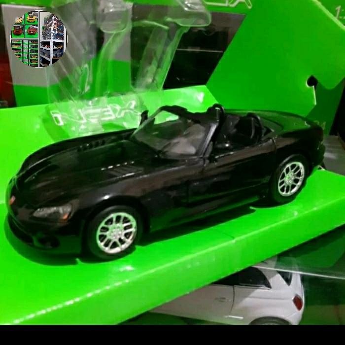 Diecast Welly Skala 1:24 Dodge Viper SRT Hitam Baru Bukan Bekas Komplit ANS99