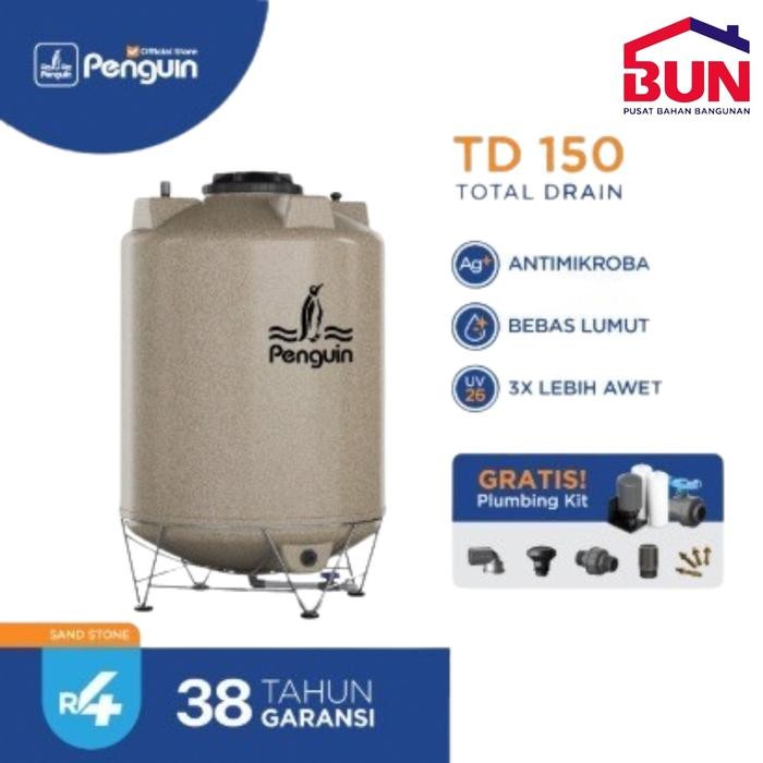 Tangki Air TOTAL DRAIN PENGUIN TD 160 (1500 liter) Toren kuras pinguin Terlaris