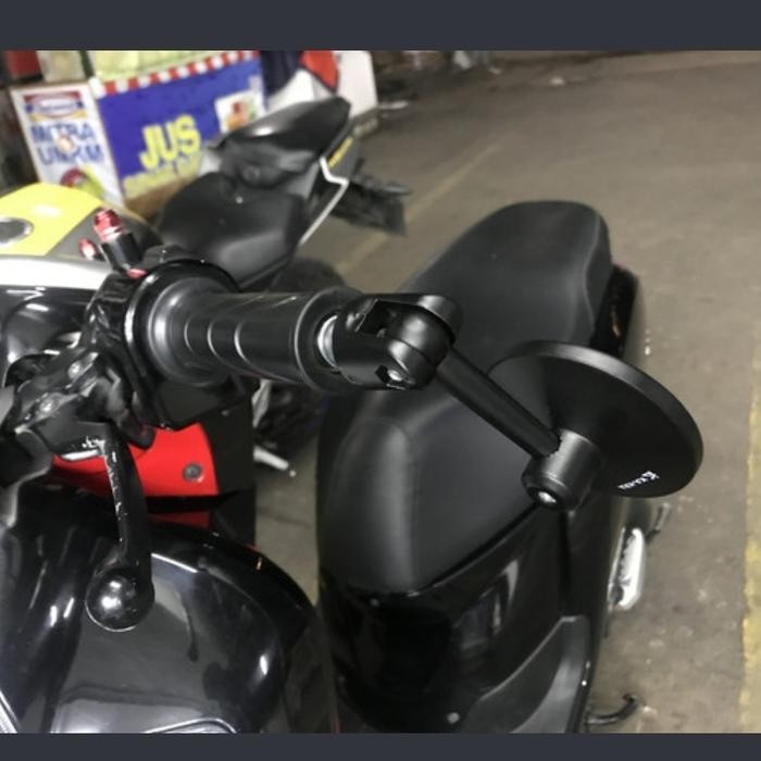 MURAH BGT Spion Jalu Lipat Bar End Nmax Aerox PCX Vario Xmax Vesps KaKra - Hitam