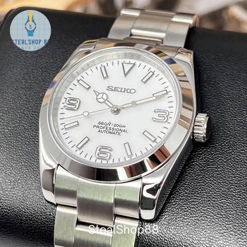 Seiko Explorer White NH35 36mm Rare