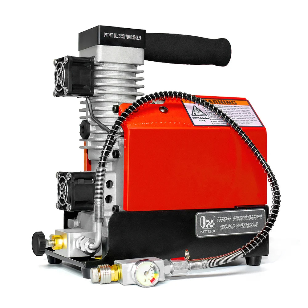 GX CS2 300Bar 12V PCP Air Compressor Portable 4500Psi High Pressure Air Compressor with 12V Power Ad