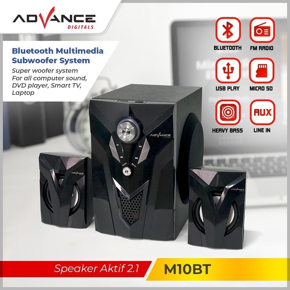 Speaker Bluetooth ADVANCE M10BT Stereo Full Bass