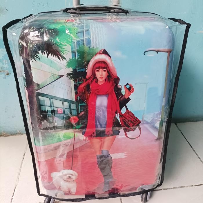 grosir sarung koper 24 inch bahan import(tebal)