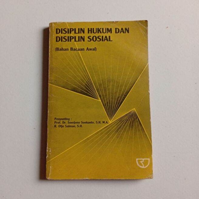 DISIPLIN HUKUM DAN DISIPLIN SOSIAL Prof Dr Soerjono Soekanto SH MA Original Bekas