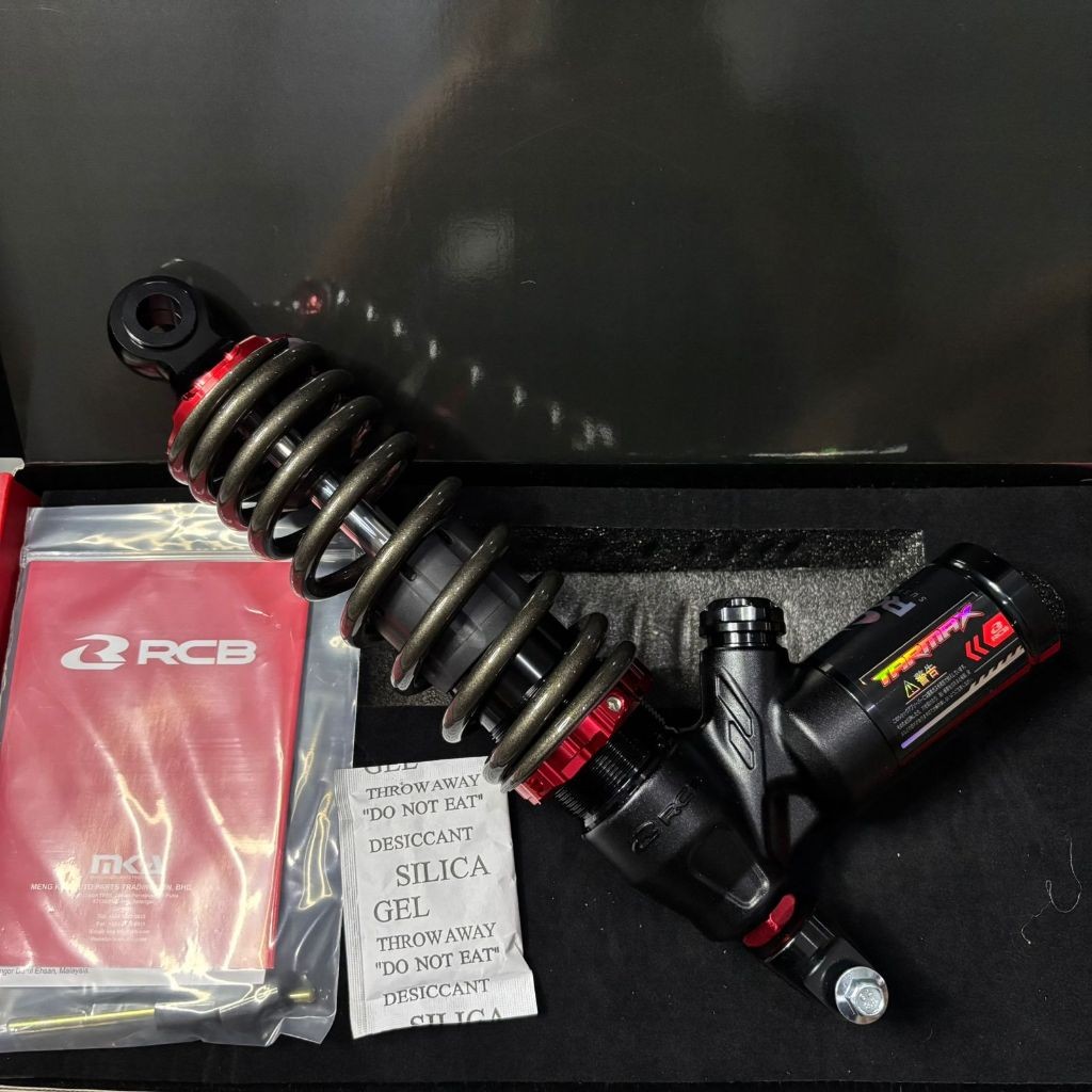 Shock RCB TARMAX Titanium Red Black 330mm Vario 125 150 Scoopy Beat Dll Tabung Bawah
