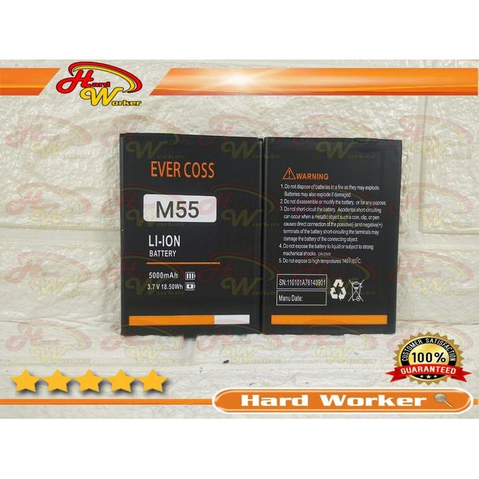 Baterai Battery Original Evercoss M55 - M5C - M55C Double Power ORI