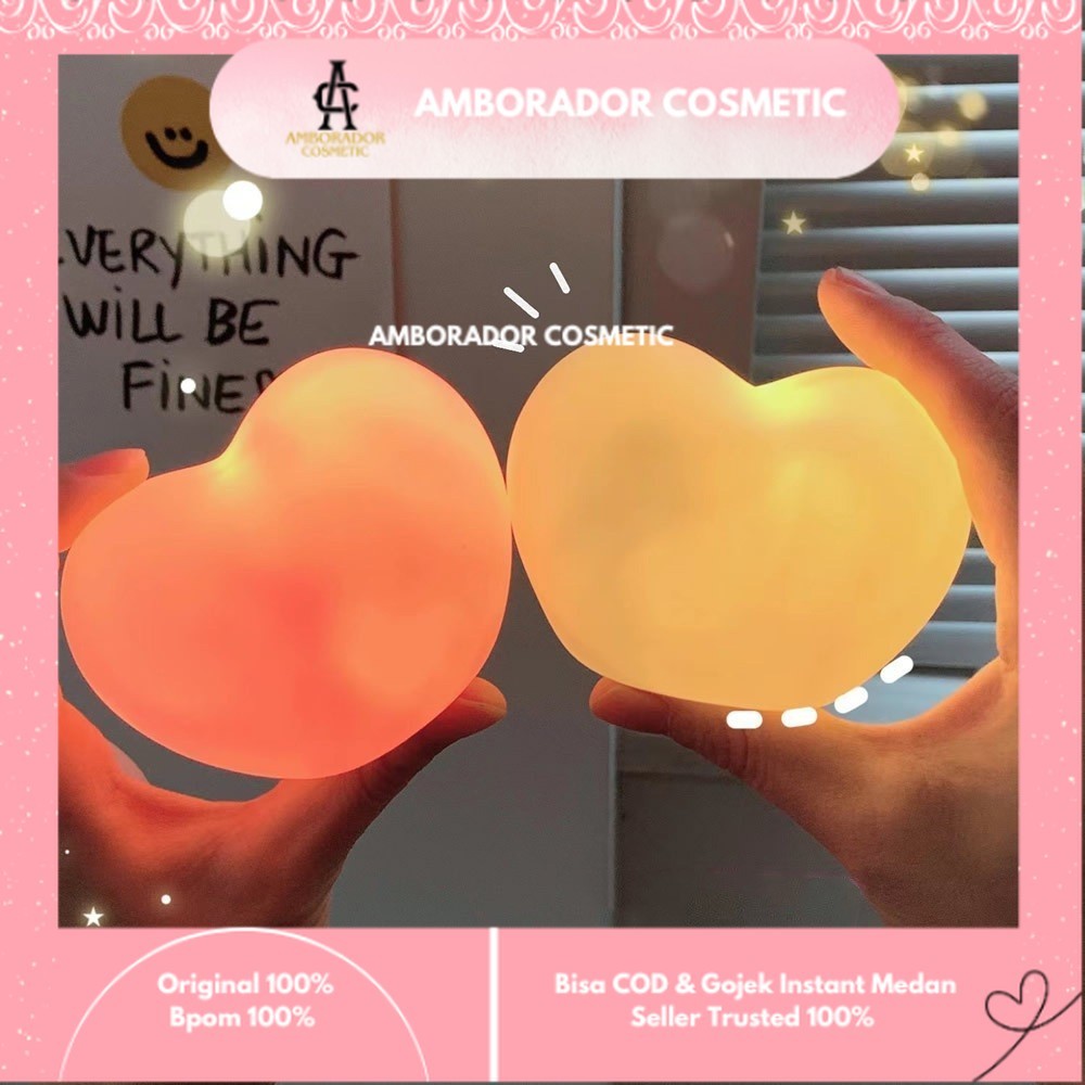 MH - COD Lampu Led Love Topper Kue Untuk Dekorasi Pesta Ulang Tahun Birthday Jewelry Creative LED 3D