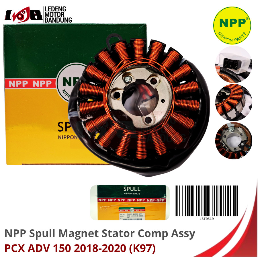 NPP Spul PCX 150 2018 Stator Comp Assy Honda K97 Spull Magnet Pulser Motor