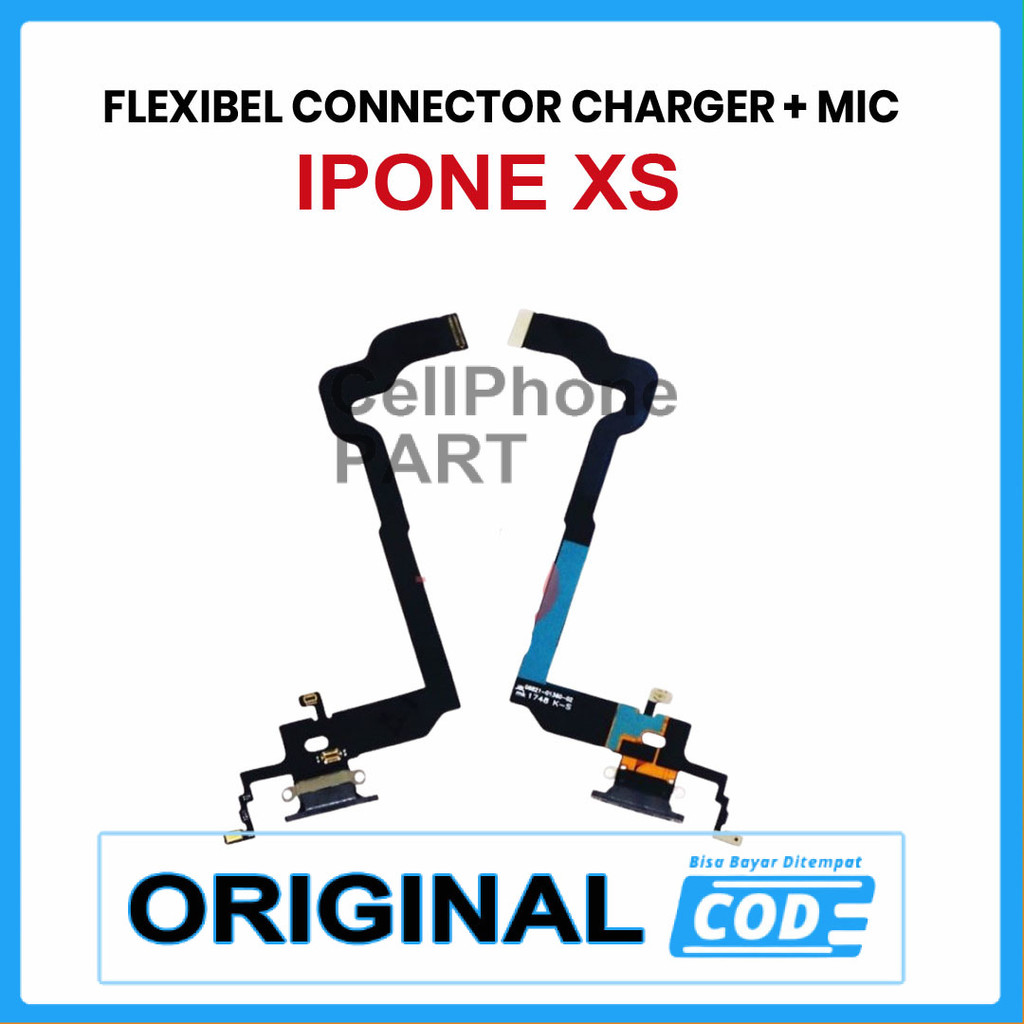 FLEXIBEL CONNECTOR CHARGER IPONE XS + MIC