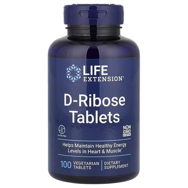 Life Extension D-Ribose Tablets 100 Veg Tablets