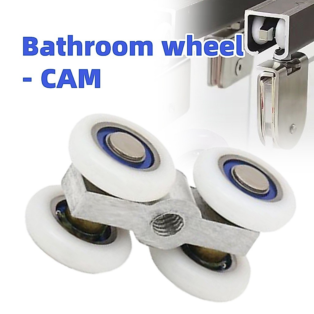 Roda rel pintu geser sliding Mandi Pintu Kaca Jendela Pintu Katrol Halus Tahan Kaca Pintu Geser