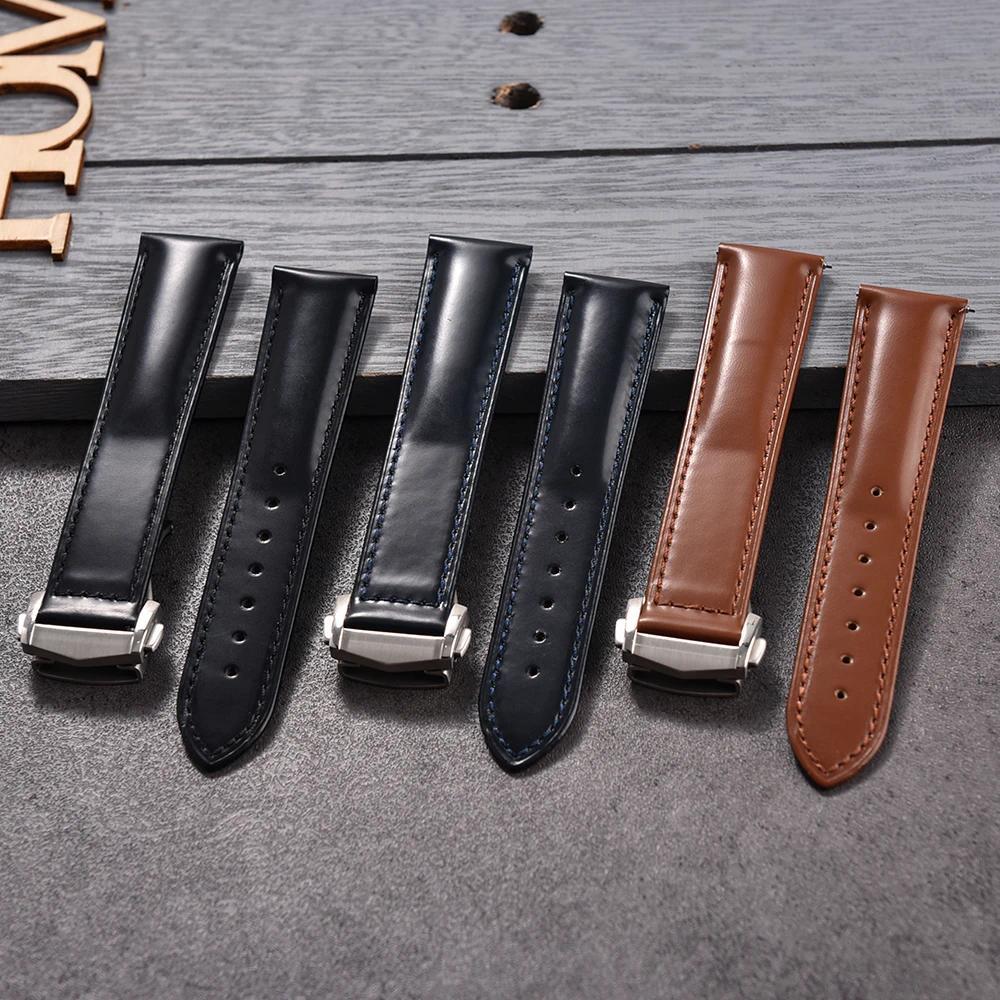 19/20/21/22mm For Omega Speedmaster Leather Strap Universal Original Leather Wat Bands Fit for Omega