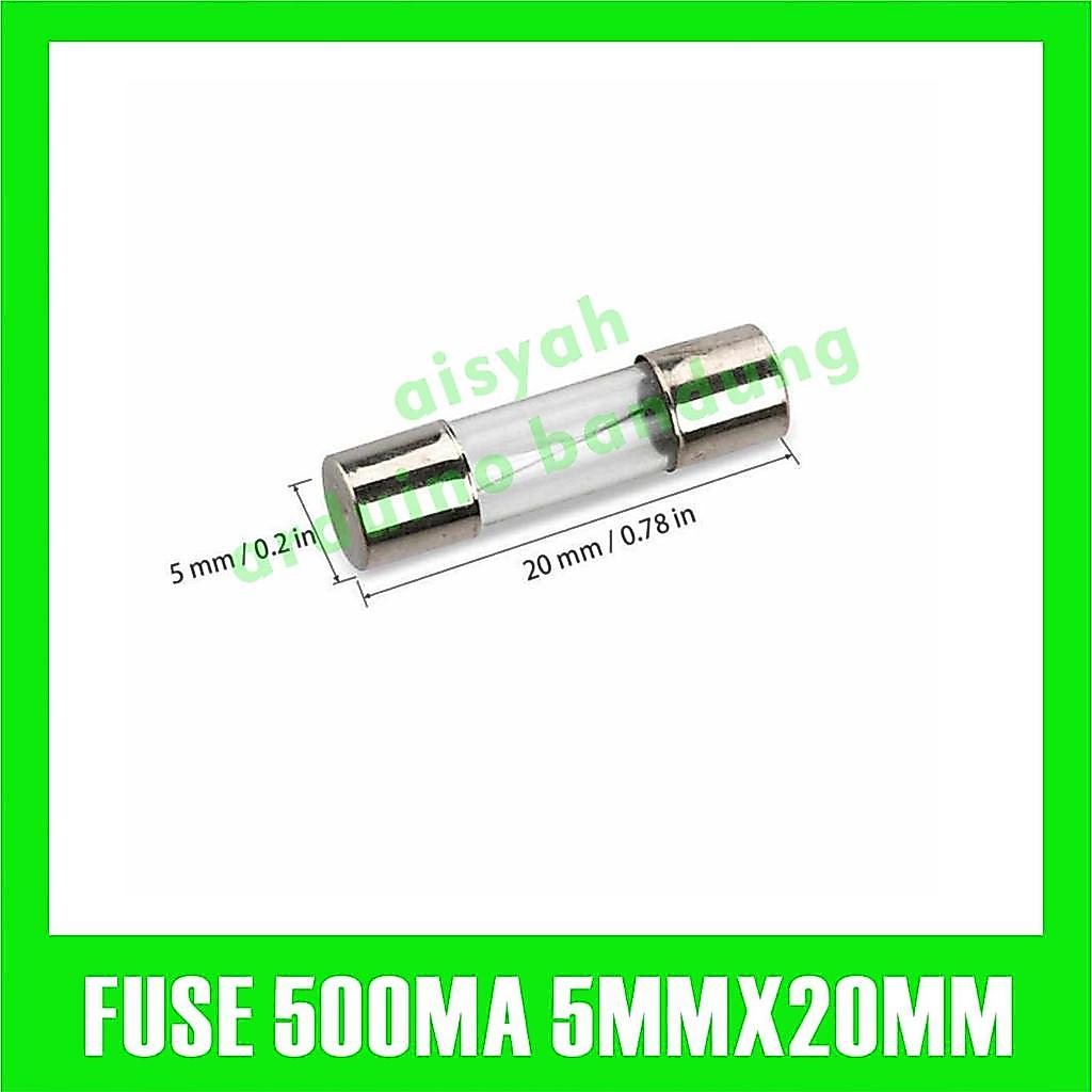 FUSE TUBE SEKRING TABUNG KECIL 5MM X 20 MM 500MA 250V