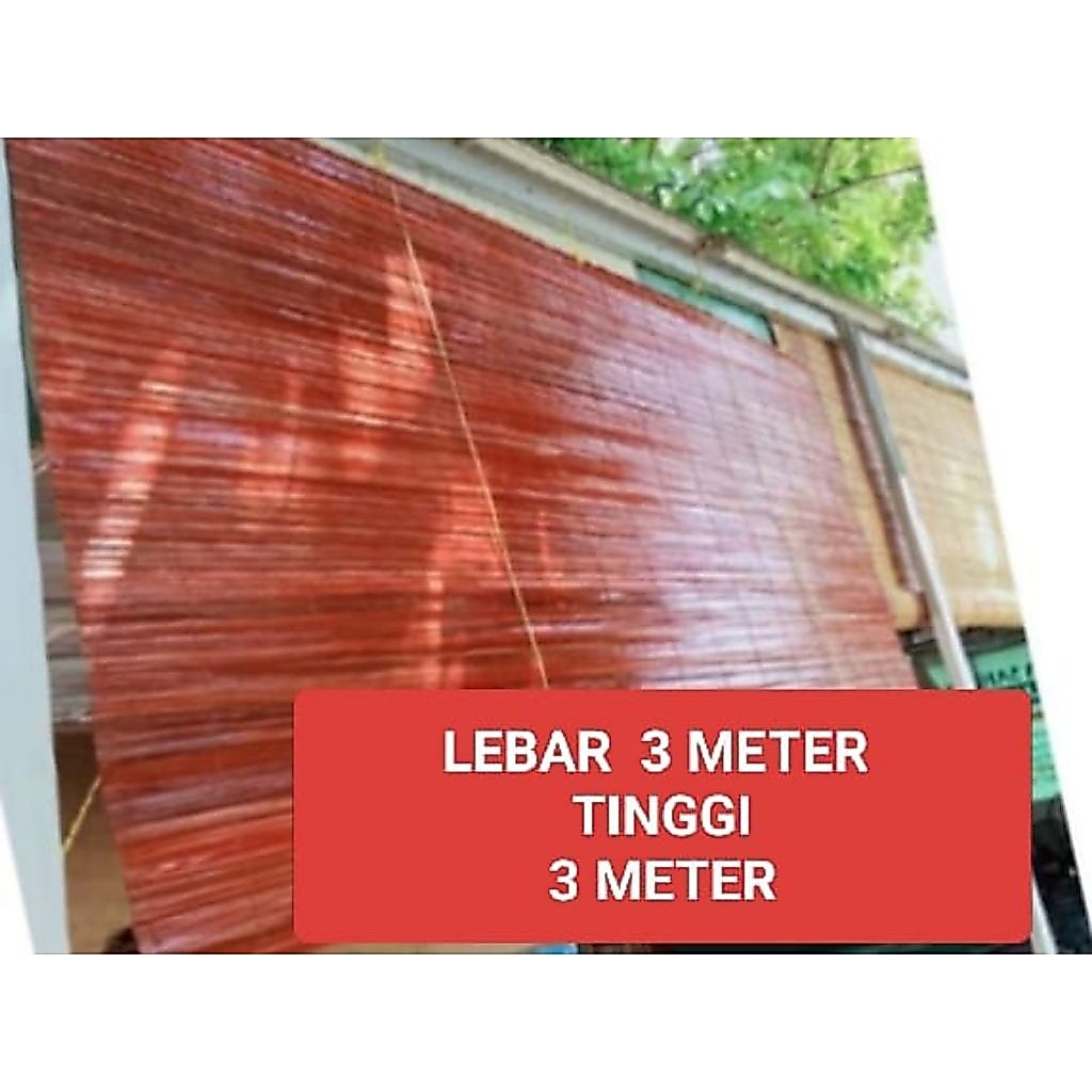 TIRAI KREY BAMBU PLISTURE VERNISE (3X2) (3x3) DAPAT TALI PENGGULUNG