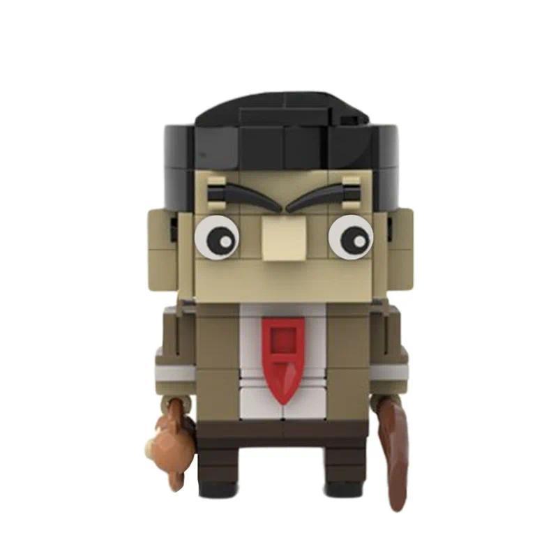 MOC Creative Building Blocks Doll Character Design Mr. Bean Movie Character Assembly DIY Gift Childr