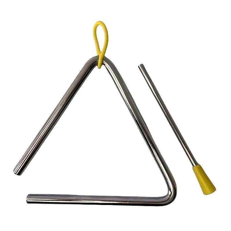 1pc Triangle Iron trument, Stainless Steel Triangle Bell, Percussion Musical trument for Teaing Knoc