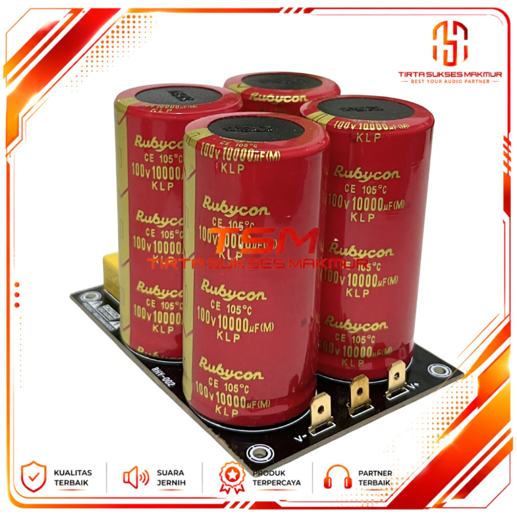 psu 4 elco rubycon 100v 10000uf rubycon