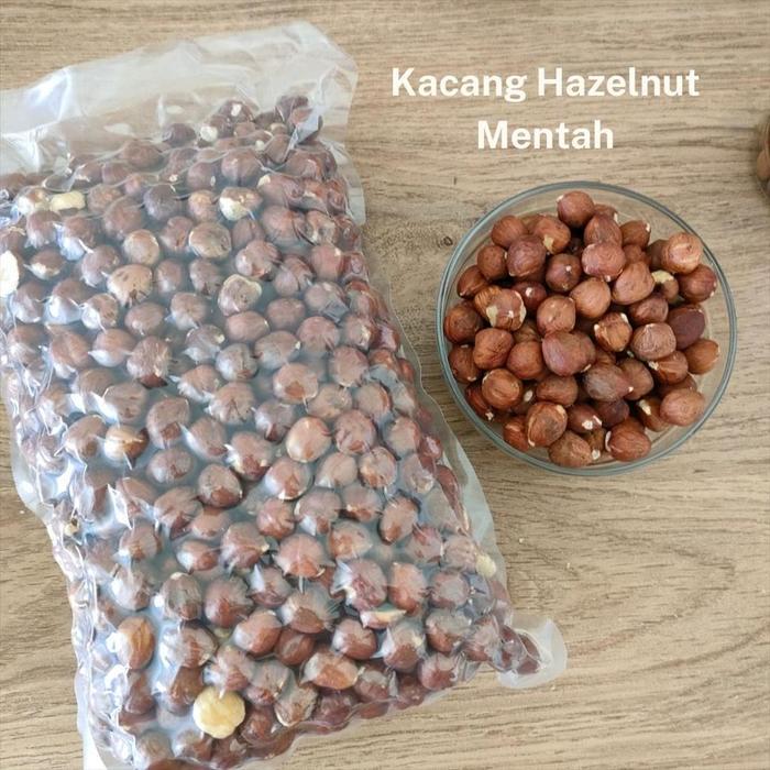 Kacang Hazel Hazelnut  Mentah - 1 Kg - Kacang Hazelnut