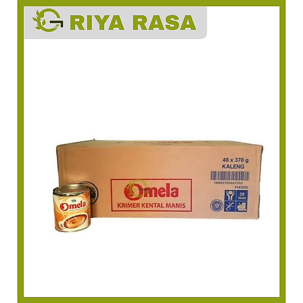 Omela Susu Kental Manis 370gram - 1 Dus isi 48