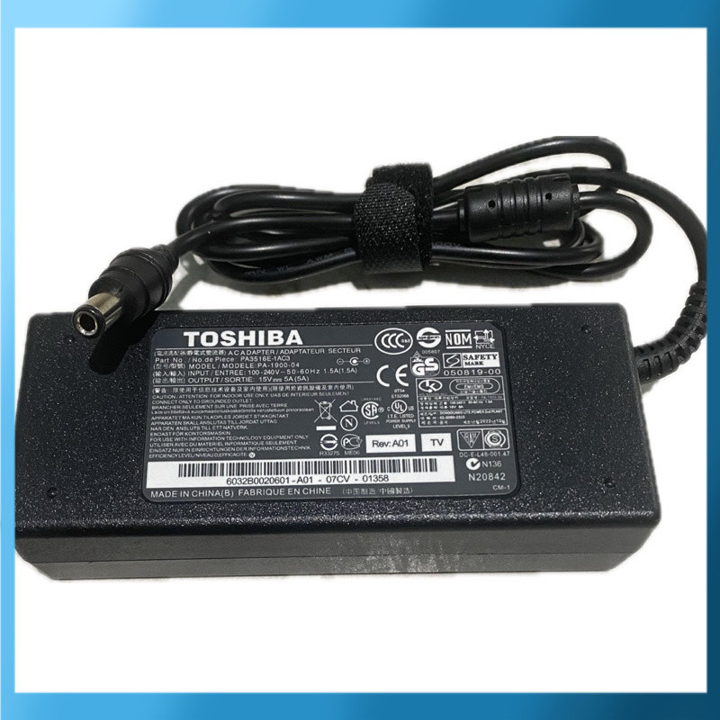Promo Adaptor Charger Toshiba 15V 5A Portege M200,M700,M400,M3500,R200 Tecra A7 A8 A9 A10 portege Se
