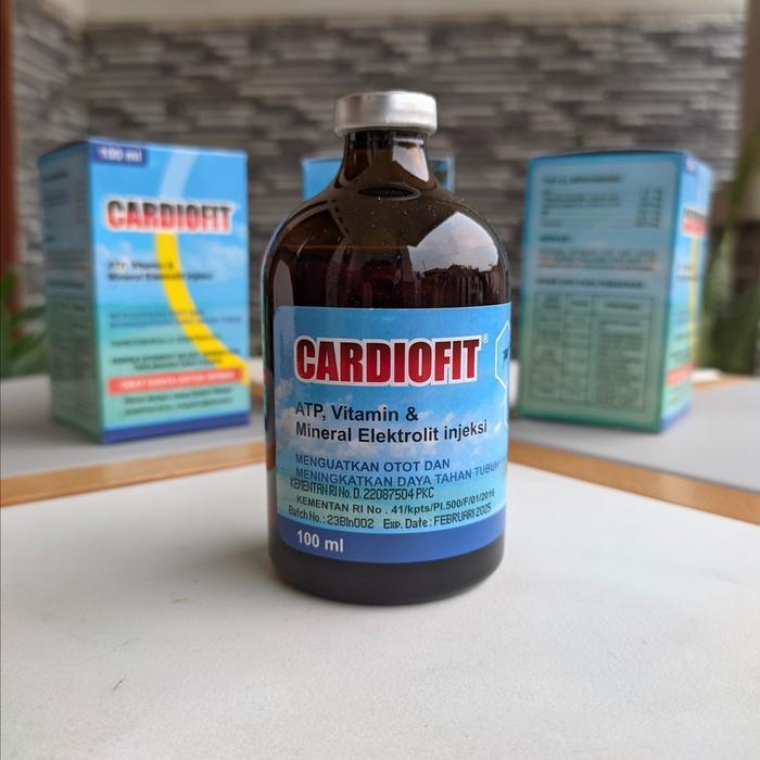 CARDIOFIT 100 ML - Untuk Sapi Ambruk Vitamin Mineral Penguat Otot Ternak Sapi Kambing Domba Kerbau