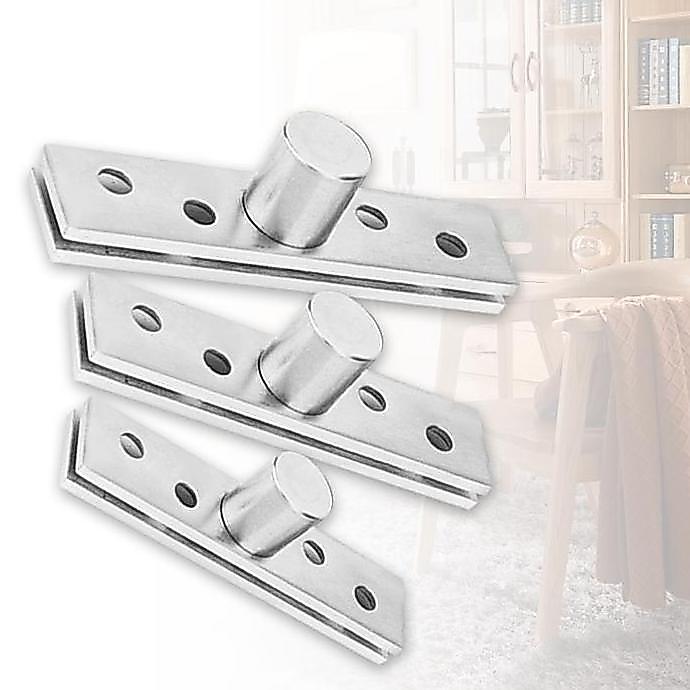MUZACIO Engsel Pivot Jendela Stainless Steel Engsel Putar 360 Derajat L Engsel Pivot Jendela Engsel 