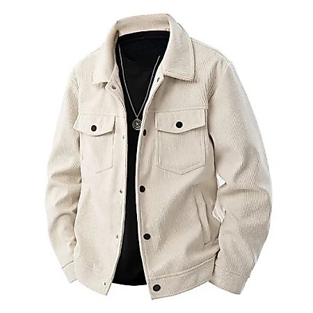 Corduroy Pria work Jaket kemeja Corduroy Pria work Vintage Kasual Fashion