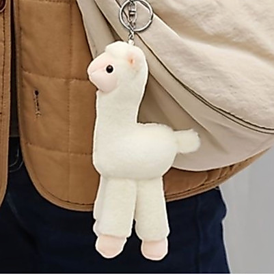 [GH] Alpaca - Gantungan Kunci Alpaca Aneka Warna Lucu Fluffy Keychain Alpaca All Color Goms Home Min