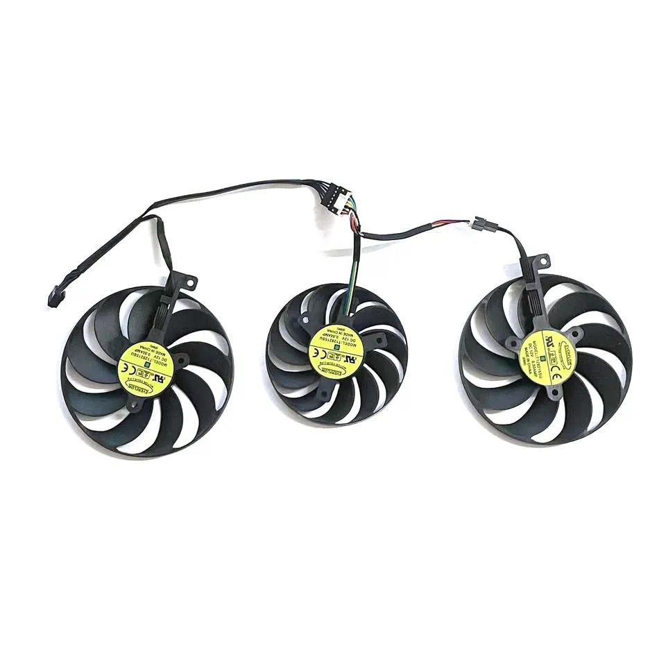 T129215SU T128010SU 7Pin 5600XT RX5700XT For ASUS Radeon RX 5600 5700 XT TUF X3 EVO OC Graphics Card
