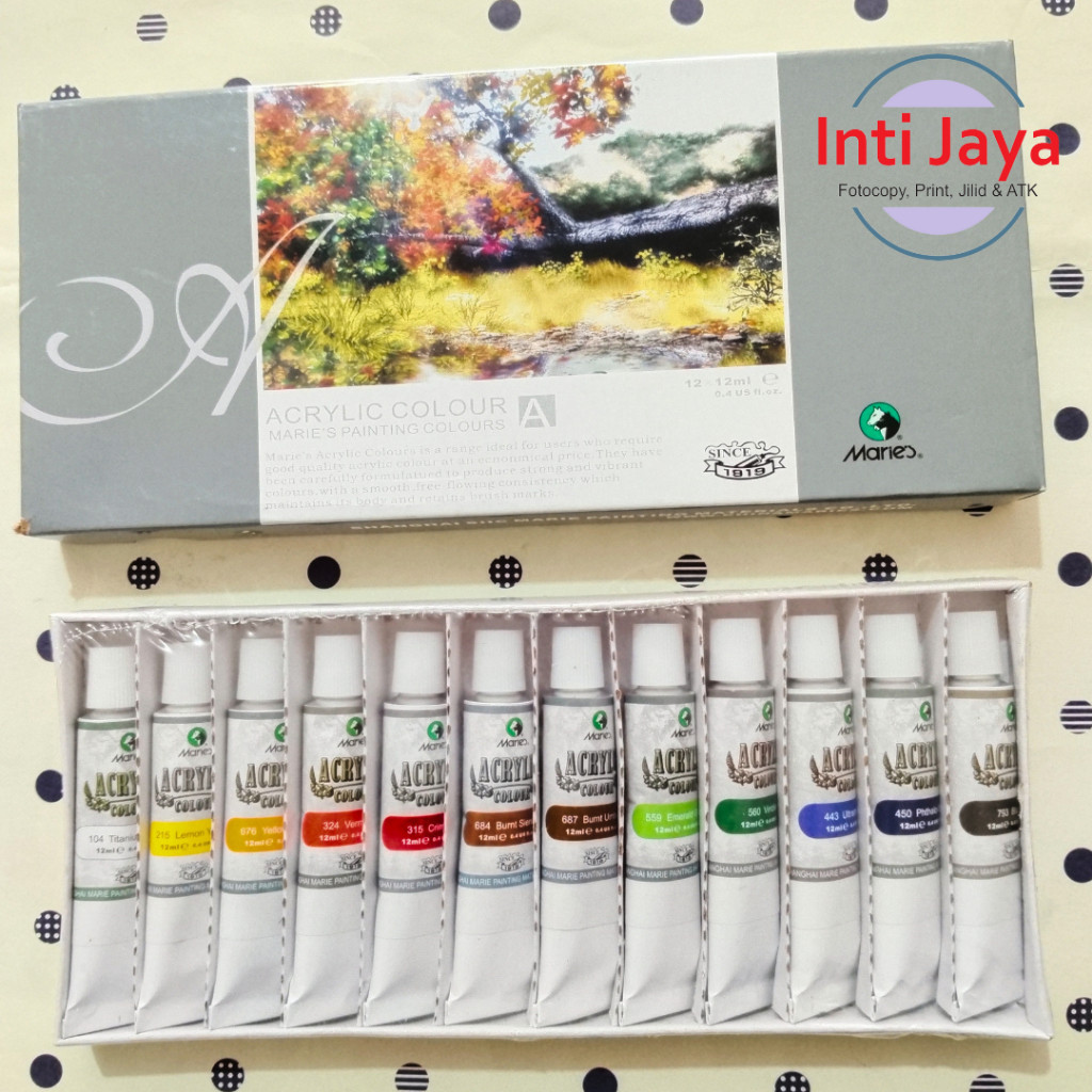 

Cat Acrylic Maries 12 Warna/ 12ml