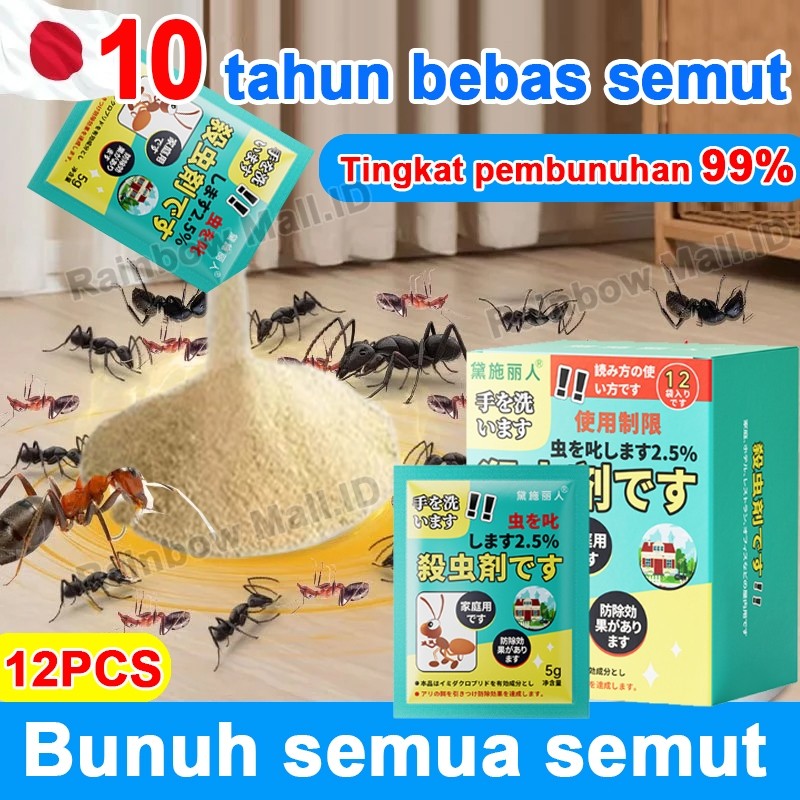 Obat semut Pembasmi semut paling ampuh 12pcs Racun semut merah paling ampuh Anti semut ampuh Pengusi