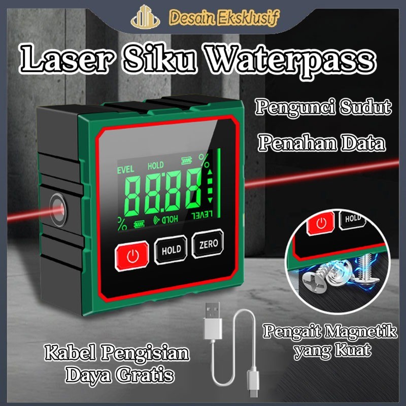 Laser Level Bangunan Waterpass / Laser Multifungsi Meteran /laser Level /Laser Siku Waterpass /Tingk